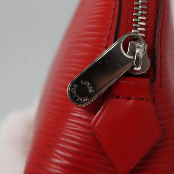 LOUIS VUITTON Epi Pochette Cosmetic PM Pouch Red M41114 LV Auth 112898 - Picture 8 of 16